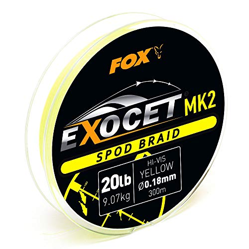 Fox EXOCET mk2 marker braid 20lb lo-vis green