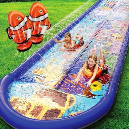 Undersea Water Dual Slip and Slide - 18 Feet X 5 Feet...