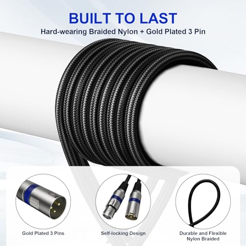 Heams YSJ-003 Professional 6 Pack 25Ft Xlr Cables thumb #2