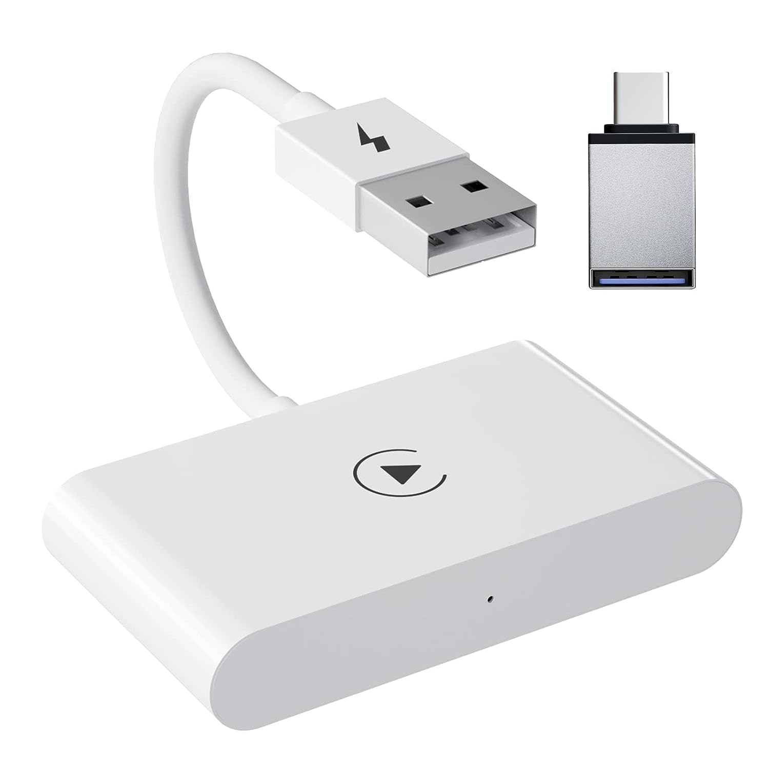 MAKINGTEC Wireless CarPlay Adapter for iPhone, Wireless Carplay Dongle Converts Factory Cars Wired Carplay to Wireless, Carplay Bluetooth Adapter, 5Ghz WiFi Auto-Connect Online Update, Support iOS 13+