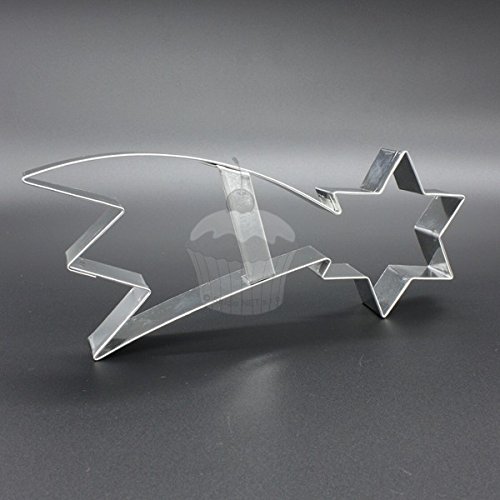 BLEX Halusky Comet/Shooting Star Shaped Candy Cutter, Tinplate, Silver, 1.5 x 13 x 8.5 cm