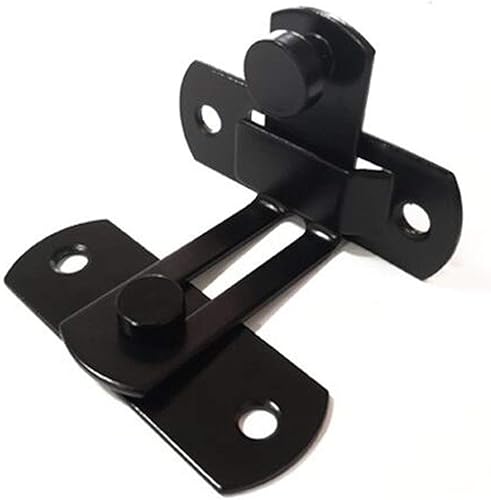 Miniatura 4 de Puerta móvil de 90 grados, hebilla de ángulo recto, cerradura de privacidad, perno de puerta interior, cerradura de puerta de bolsillo