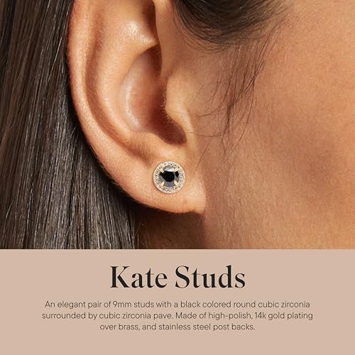Rocksbox Kate Studs - Cubic Zirconia Pave - High Polish Plating - Premium Quality Jewelry - 9mm2