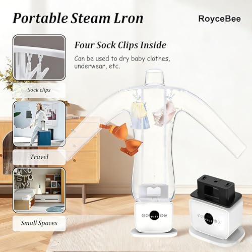 Image of Automatic Ironing Machine 3.0, 3-in-1 Clothing Steamer & Hands-Free Hot Air Dryer for Shirts, Pants & Shoes, Gentle on All Fabrics, Smart Timer & Auto Shut-Off - for Home & Dorm