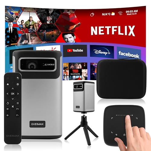 ✅ BATTERIA INTEGRATA PER PROIEZIONI SENZA FILI Proiezione wireless fino a 2,5 ore con la batteria integrata da 8000 mAh. Portalo ovunque tu vada e goditi film e serie TV senza bisogno di una fonte di alimentazione esterna.