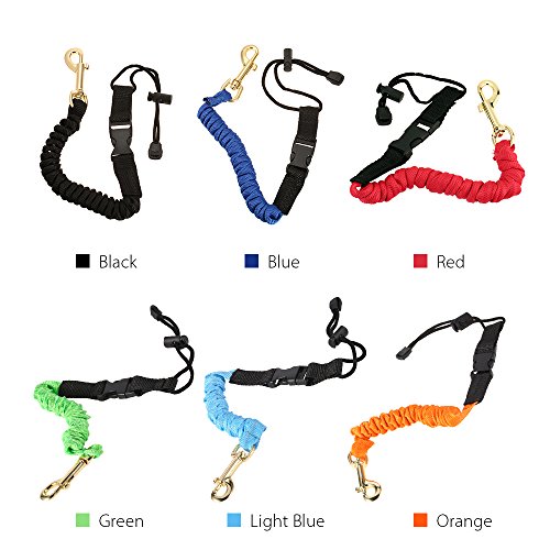 DECDEAL : Elastic Paddle Leash Kayak Canoa Segurança Vara de Pesca Barcos a Remos Coiled Cordão Tie