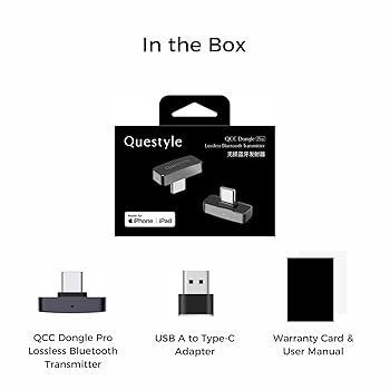 新品同等 Questyle QCC Dongle Pro Questyle QCC Dongle Pro Lossless Bluetooth Transmitter