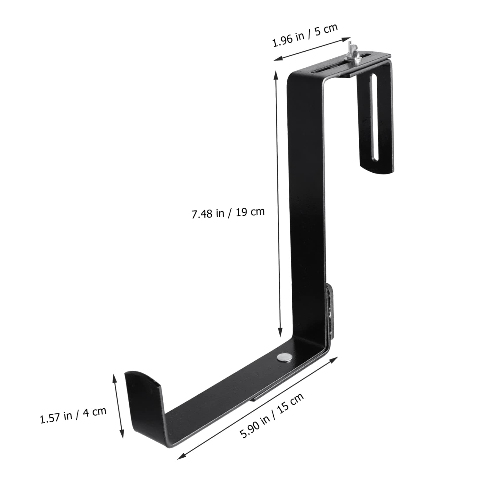 BESTonZON Blumentopfhalter Aus Eisen Balkon Hängeblumentopf Für 5-10,5cm Geländer Pflanzgefäß Aufhänger Für Garten Terrasse Wohnzimmer
