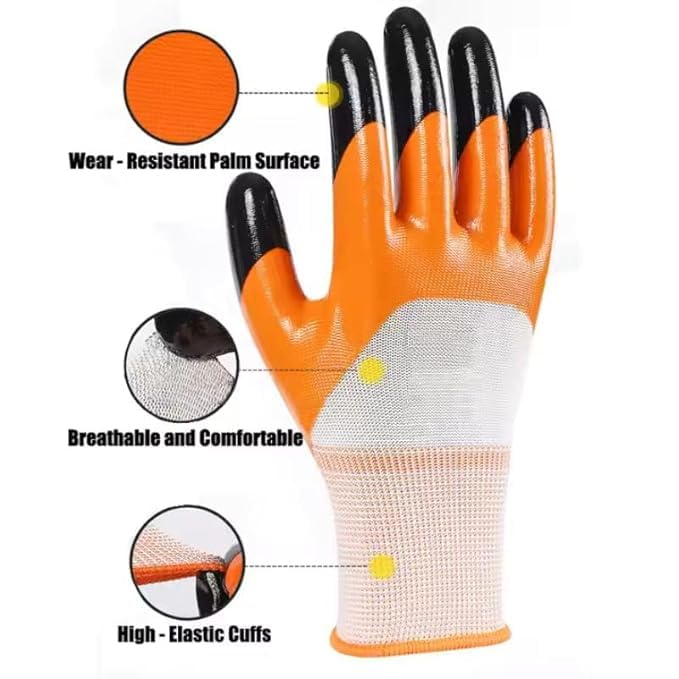 Image of Multipurpose Nylon Anti Cut PU Nitrile Coating Work Safety Gloves (Tig-orgPair2)