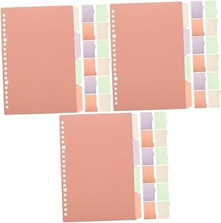 Abaodam 30 Conjuntos De Guias De Índice Divisórias Removíveis Para Caderno Divisores De Fichário Com Abas A5 Divisor De Fichário Bloco De Notas Divisor De Guias Divisores De Arquivos