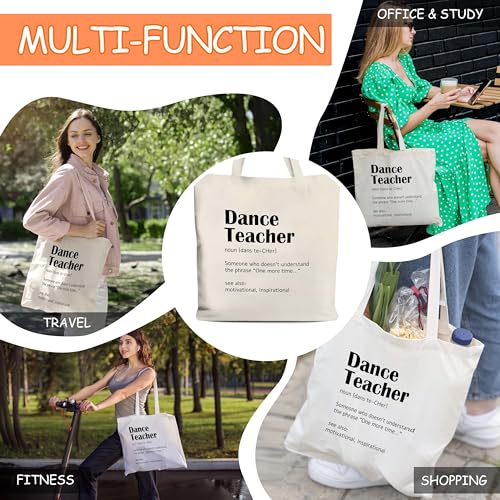 Bolso tote de lona para profesores, bolso con definición de profesor de baile, regalo de agradecimiento para profesores de baile, bolso para materiales docentes, regalos de jubilación para mujeres, regalo de bolso al hombro para profesores de baile -17 miniatura 5