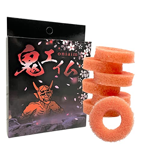 鬼エイム 橙鬼 硬さベリーソフト シリコン製 ハイグレードモデル FPS エイム向上 リング 国産 スティック スポンジ PS5 PS4 SWITCH コントローラー 6個入り