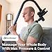 Ninefold Design BackBadger Percussive Massage Gun Holder for Back, Compatible with Most Massage Guns, for Hard to Reach Areas - Black