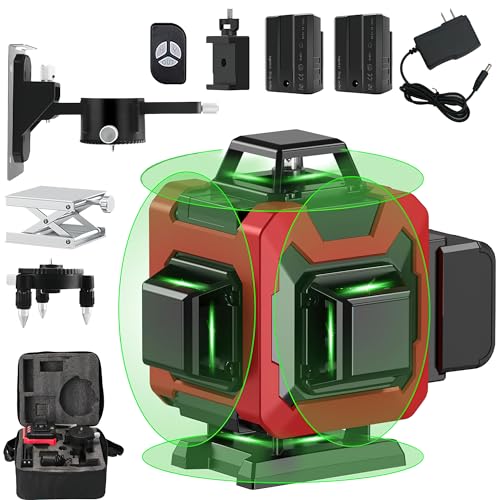 Image of 4D 16 Lines 4x360 Degree Laser Level Line Tool - Advanced Level Meter, Self-Leveling Instrument for Civil Engineering Tools, Digital Measurement and Construction Tools