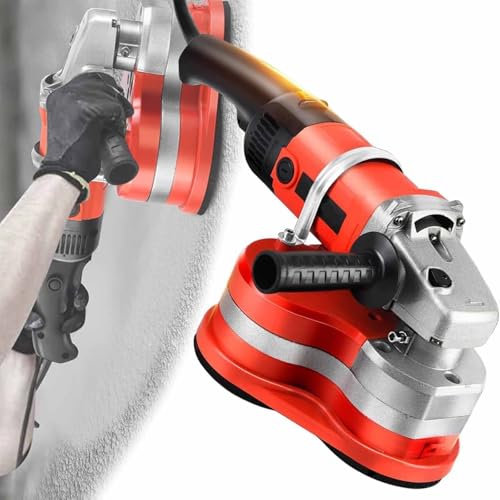 Set di smerigliatrici per calcestruzzo – Levigatrice a tre teste da 2800 W con asta telescopica e aspirapolvere per la macinazione di marmo e granito