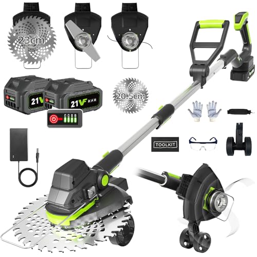 充電式草刈り機【独自の草巻き防止構造 2025年新登場 1台3役...