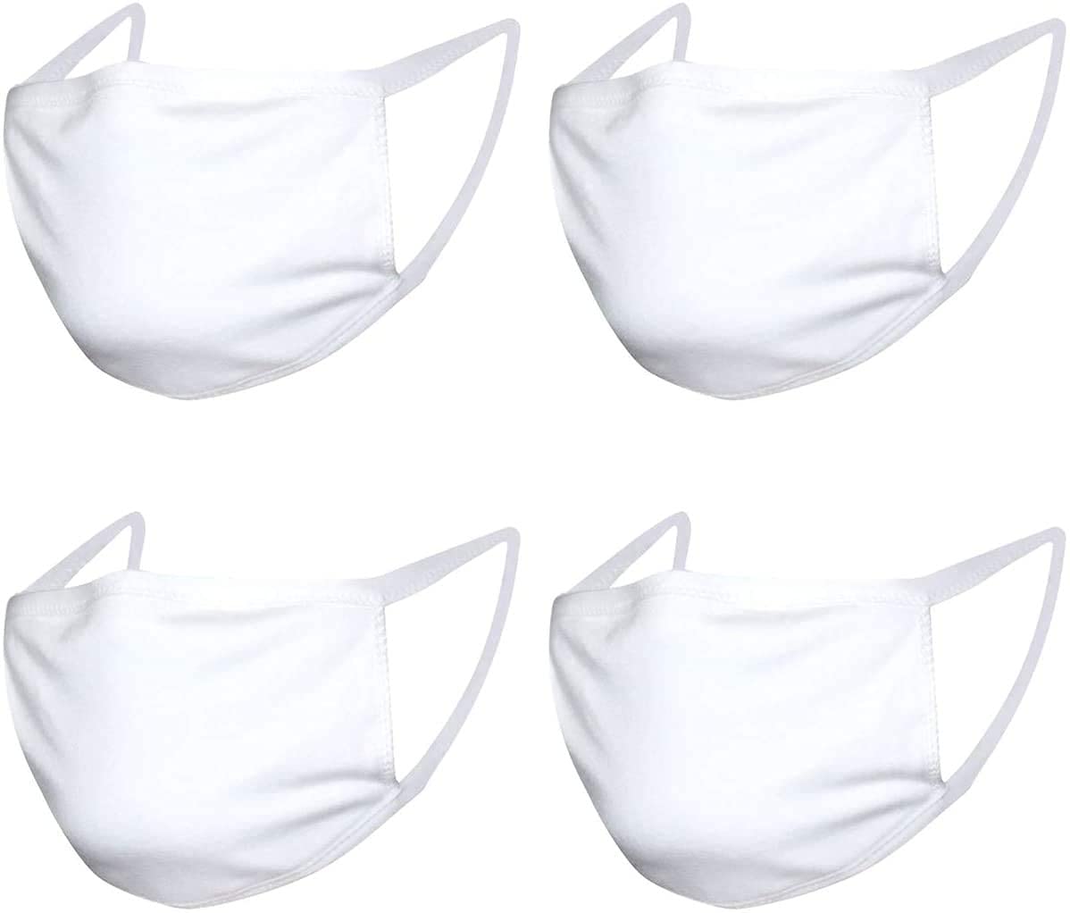 Concession Essentials Reusable White Cotton Face Mask (Pack of 50).Concession Essentials 2 Ply 100% Cotton Face Masks.