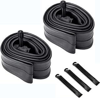 Taicols Pionusy Bike Inner Replacement Tubes - 2 Packs BMX Bicycle Tubes, Inner Tire Tube 20x1.50/1.75" AV32mm Valve 20" Bicycle Tubes Compatible with 20 x 1.50 20 x 1.60 20 x 1.70 20 x 1.75 Bike Tire Tubes