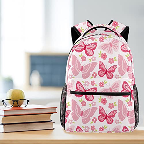 Sac à dos ordinateur portable grande capacité à fleurs pour étudiante