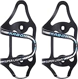 KABON Soporte para botella de agua para bicicleta, ligero, aleación de aluminio, carga lateral, soportes de jaula para botella de agua para bicicleta de carretera MTB-2 piezas