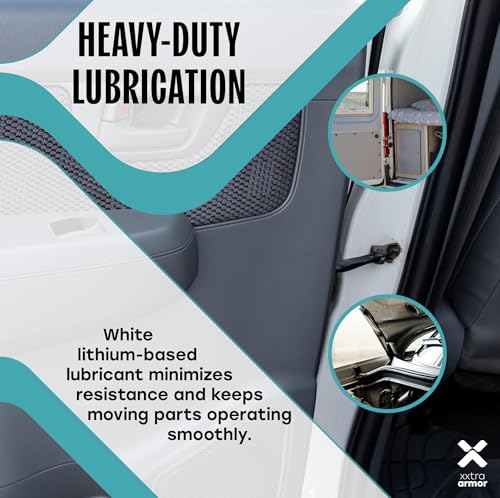 Image of Premium White Lithium Grease Spray 500ml - Automotive Heavy-Duty Lubricant & Rust Protector | Water-Resistant Grease for Hinges, Latches, Bearings, Car Door Locks, Sliding Tracks & Doors