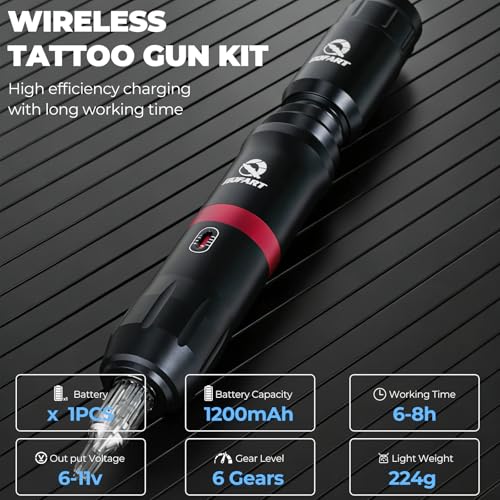 Livewell Draadloze Tattoo Pen Starterset – Zwart - View 2