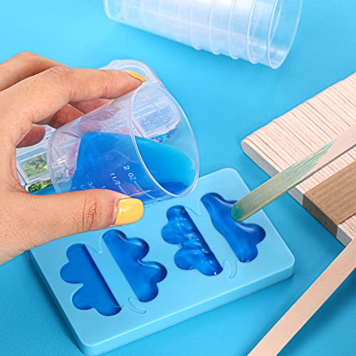 Konohan 100 Vasos Medidores Plásticos 2oz 60ml Desechables miniatura 5