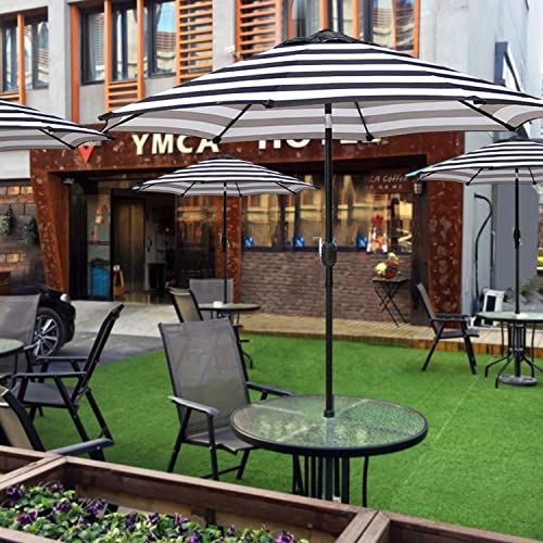 blissun 939 outdoor patio umbrella outdoor table umbrella yard umbrella market umbrella with 8 sturdy ribs push button tilt and crank