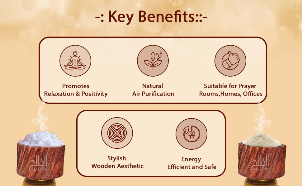 Image of AL- FALAH Kapoor Dani Electrical | Aroma Burner Electric | Wooden Kapoor Dani | Camphor Burner | Aroma Diffuser | Camphor Diffuser Electric | Wooden Electric Incense Burner
