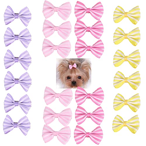 aoozleny Pet Hair Clips, Bowknot Bows Dots Pet Hair Clips for Cats Dog Puppy,Random Color,24PCS aoozleny Pet Hair Clips, Bowknot Bows Dots Pet Hair Clips for Cats Dog Puppy,Random Color,24PCS