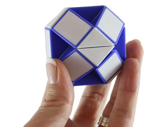 Miniatura 7 de Curious Minds Busy Bags Juego de 3 juguetes para ansiedad con forma de serpiente giratoria mágica sin fin, rompecabezas de formas locas para doblar