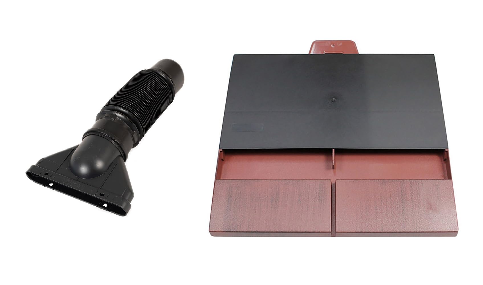 Eroofing Autumn Klober Uni-Plain Tile Vent + Adaptor + Flexi To 100Mm (Autumn)
