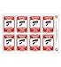 AUA SIGNALETIQUE - Lot de 2 Planches de 8 Autocollants - Propriété privée Surveillance vidéo 24H/24H - 95 x 65 mm - Sticker