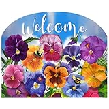 Briarwood Lane Pansies Acrylic Art Sign