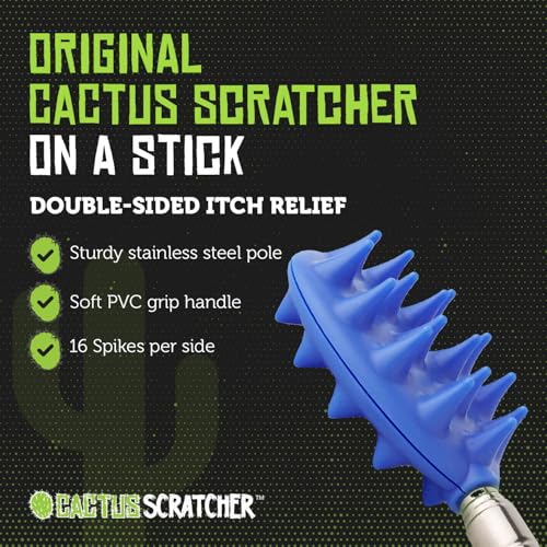 Cactus-Scratcher-Back-Scratcher-Retractable-Backscratchers-for-Men-Women-Kids-One-Hand-Itch-Relief-Scratchers-with-Long-Handle-Extendable-to-245-Inches-Original-Stick-Blue