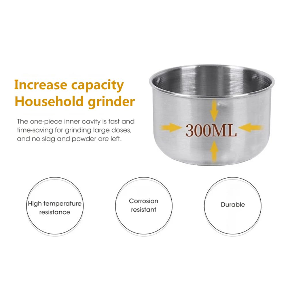 Mini Molinillo Molinillo de Café Máquina Eléctrica de Molienda de Granos Molienda Rápida con Acero Inoxidable 4 Cuchillas para Semillas Arroz Frijoles Condimentos
