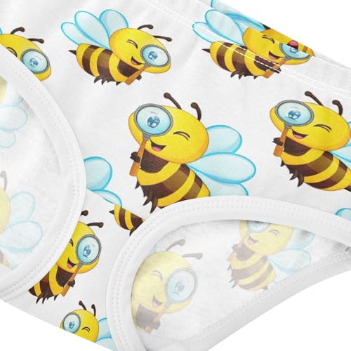Joisal Girls Underwear Toddlers 2t Cotton Girl Panties Cute Fun Print Kids Undies Briefs Cute Cartoon Bees4
