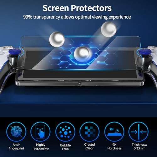 FYOUNG 3 in 1 Accessories Case Bundle for Playstation Portal | Carrying Case & Hard PC Clear Cover with Screen Protector, Protective Case & Hard Shell Travel Handbag for PS5 Portal - Image 6