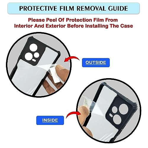 Image of Transparent Hard Back Cover case for Redmi A4 5G / Poco C75 5G / Poco M7 5G / Redmi 14C 5G - (Camera Protection Cover)