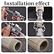 2Pcs PVC Rohrgewindeschneider Wasserrohr Gewindeöffner Pipe Threader Kit Wasserrohr Innengewinde öffner Pipe Thread Maker Tool Doppelendige Innen und Außengewindeschneiden mit 3 Dichtband（1/2+3/4）