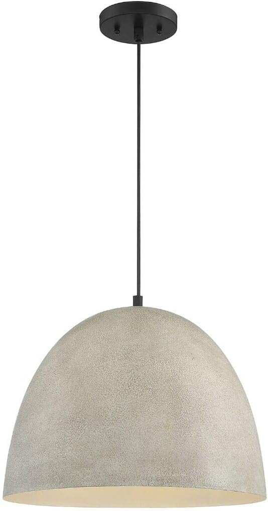 1 Light Pendant in Mid-Century Modern Style-12 Inches Tall and 16 Inches Wide -Traditional Installation