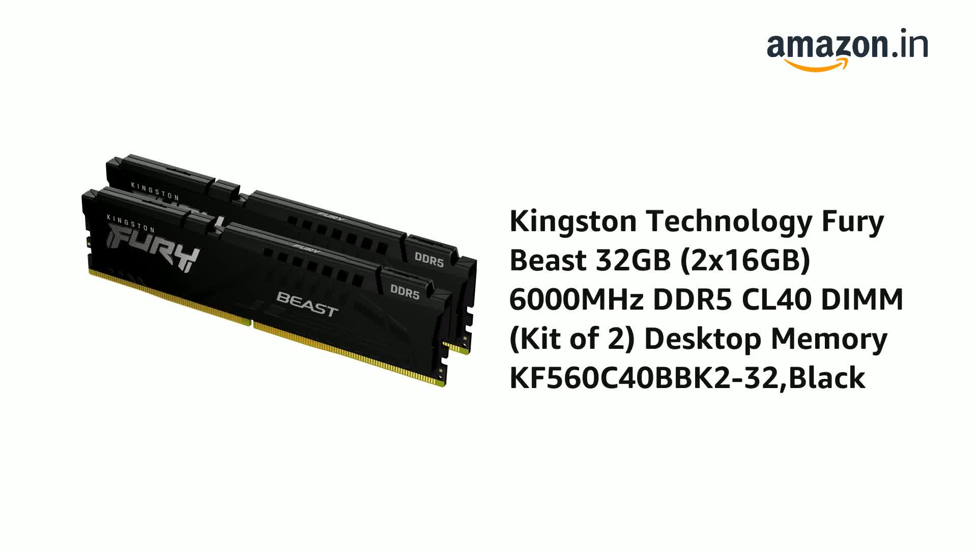 Amazon.in: Buy KINGSTON Fury Kingston Technology Fury Beast