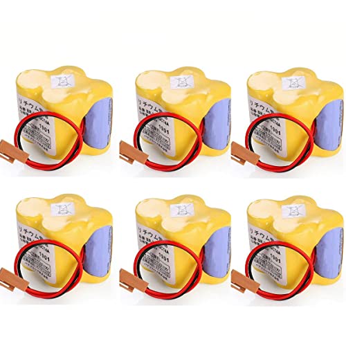 ele ELEOPTION BR 2/3AGCT4A 6V PLC Batería para FANUC A98L 0031 0025 Sistema CNC con enchufe Pack de 6