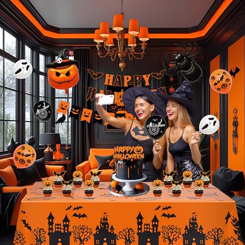 54-Piece Halloween Party Decorations Complete Foil Decor Kit - image 5