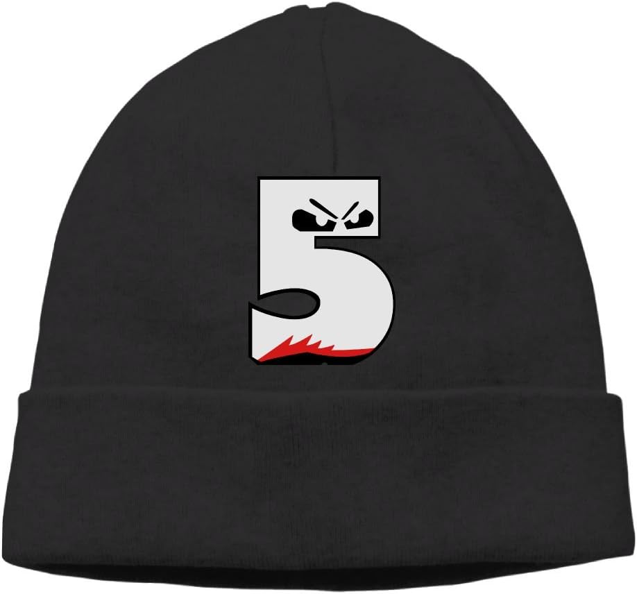 Retro 5 Fire Red Shirt Knit Skull Cap Unisex Reversible Beanie Hat For Men And Women