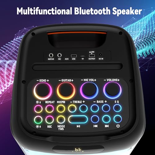 JYX 260W Trolley Party Speaker with 2 Wireless Mics Colour+2 mics - Image 4