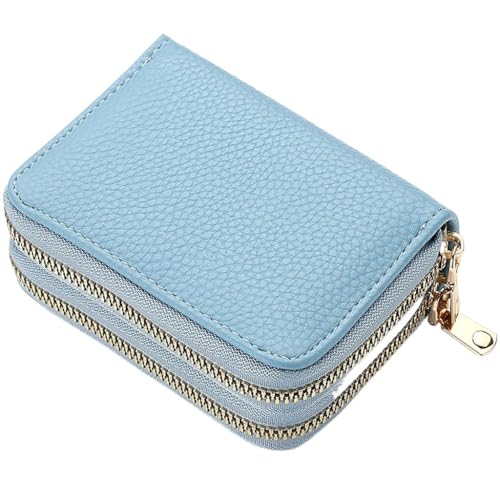 Cross border card bag Solid colo, large capacity, multiple card slots, anti demagnetization, compact wallet, ID slot, new card holder(D)