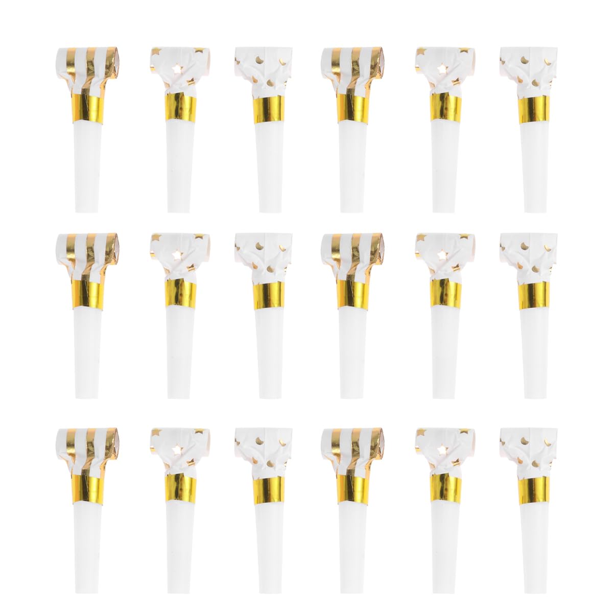 Toyvian 30PCS Musical Blow Outs Glitter Party Blowers Noisemaker Birthday Squawkers Noise Makers for Kids Birthday Holiday New Years Party Favors