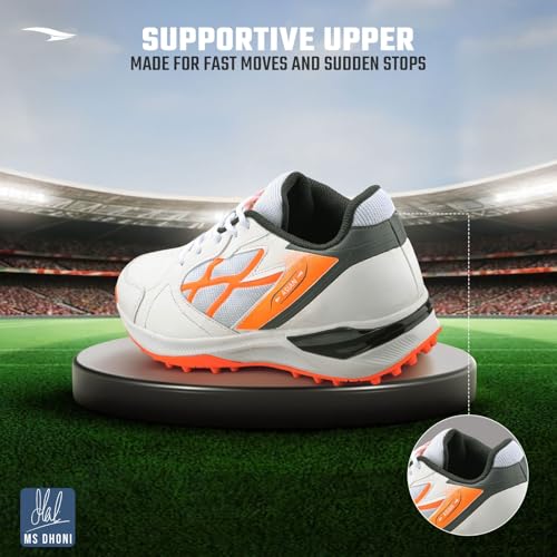 Image of ASIAN All Rounder-01 Men's Cricket Shoes | Lightweight, Durable Sports Shoes with Superior Grip, Cushion Comfort & Steady Support for All-Terrain Cricket Play