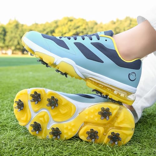 Image of THESTRON New Men Golf Shoes 8 Spikes Professional Outdoor Golf Sport Sneaker for Men